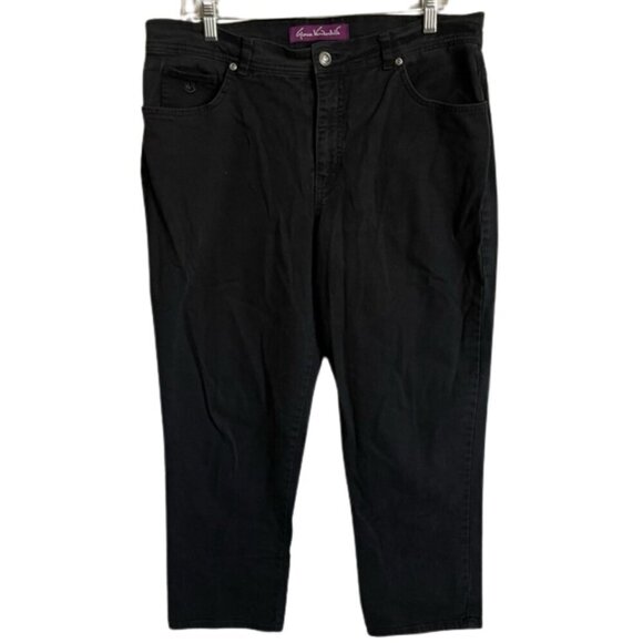 Gloria Vanderbilt Black Women's Jeans Size 16 - Picture 1 of 9